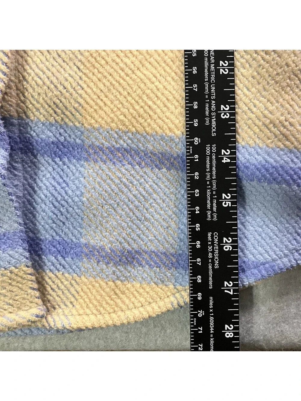 Wild Fable Button Snap Jacket/Shacket Women's Hooded Blue/Camel Plaid Size M